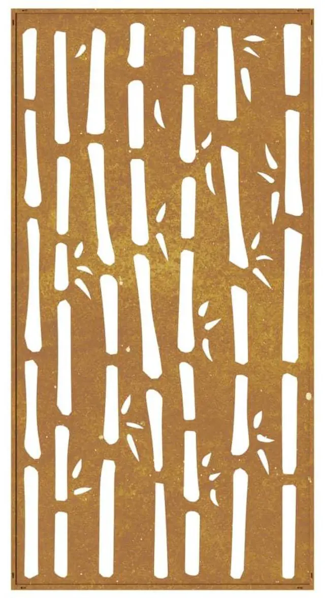 Alt view image 5 of 7 - vidaXL Garden Wall Decoration Rusty Corten steel 41.3 in x 21.7 in