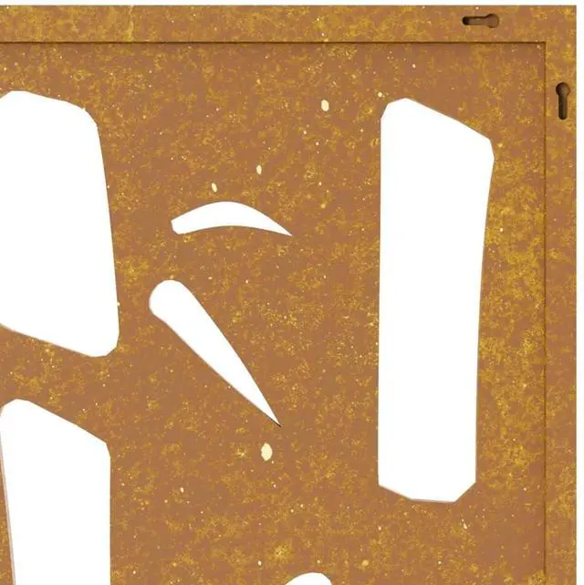 Alt view image 7 of 7 - vidaXL Garden Wall Decoration Rusty Corten steel 41.3 in x 21.7 in