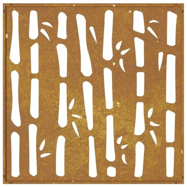 Alt view image 5 of 7 - vidaXL Garden Wall Decoration Rusty Corten steel 21.7 x 21.7 in
