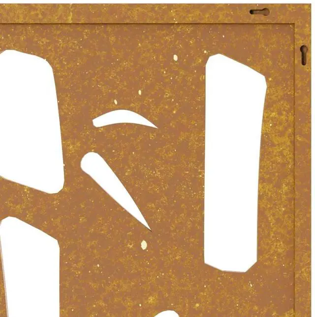 Alt view image 7 of 7 - vidaXL Garden Wall Decoration Rusty Corten steel 21.7 x 21.7 in