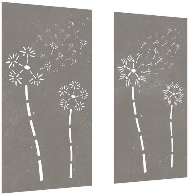 Alt view image 3 of 7 - vidaXL Garden Wall Decoration Normal metal color, develops rust over time