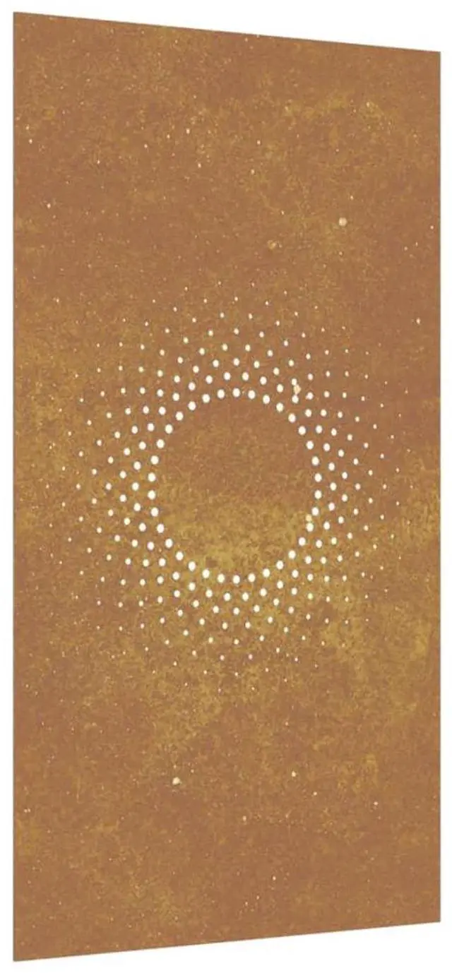 Alt view image 2 of 7 - vidaXL Garden Wall Decoration Rustic Corten steel Medium