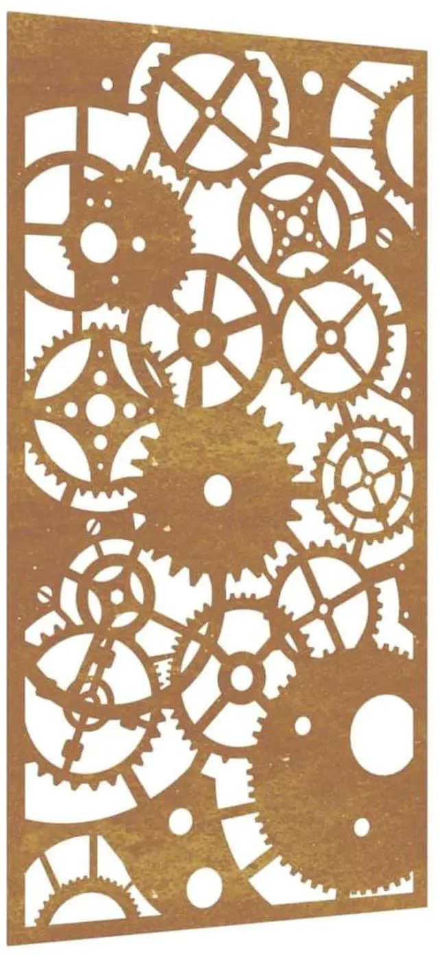 Alt view image 2 of 7 - vidaXL Garden Wall Decoration Metallic brown with rust Corten steel Medium