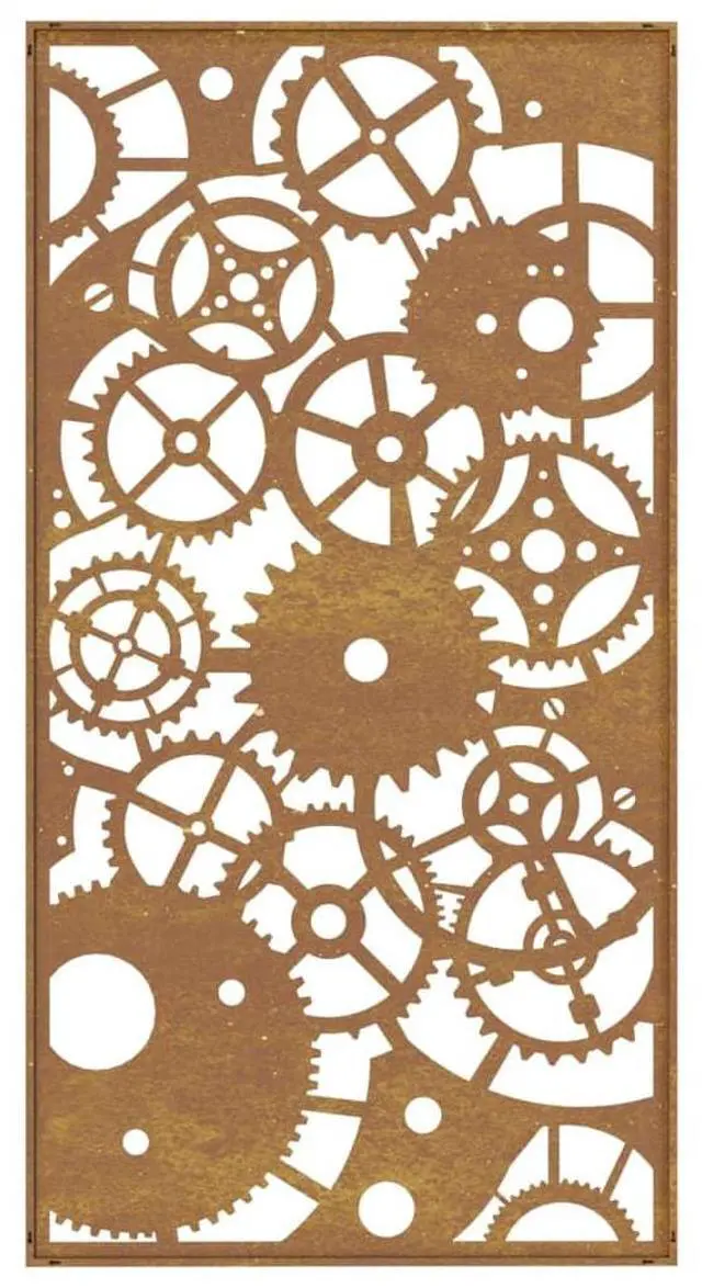 Alt view image 5 of 7 - vidaXL Garden Wall Decoration Metallic brown with rust Corten steel Medium