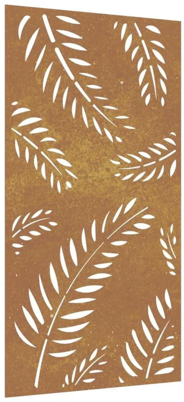 Alt view image 2 of 7 - vidaXL Garden Wall Decoration Rusty Corten Steel Large Decorative Inlays