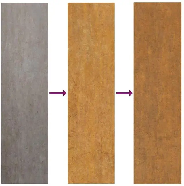 Alt view image 6 of 7 - vidaXL Garden Wall Decoration Metallic brown with rust Corten steel Medium