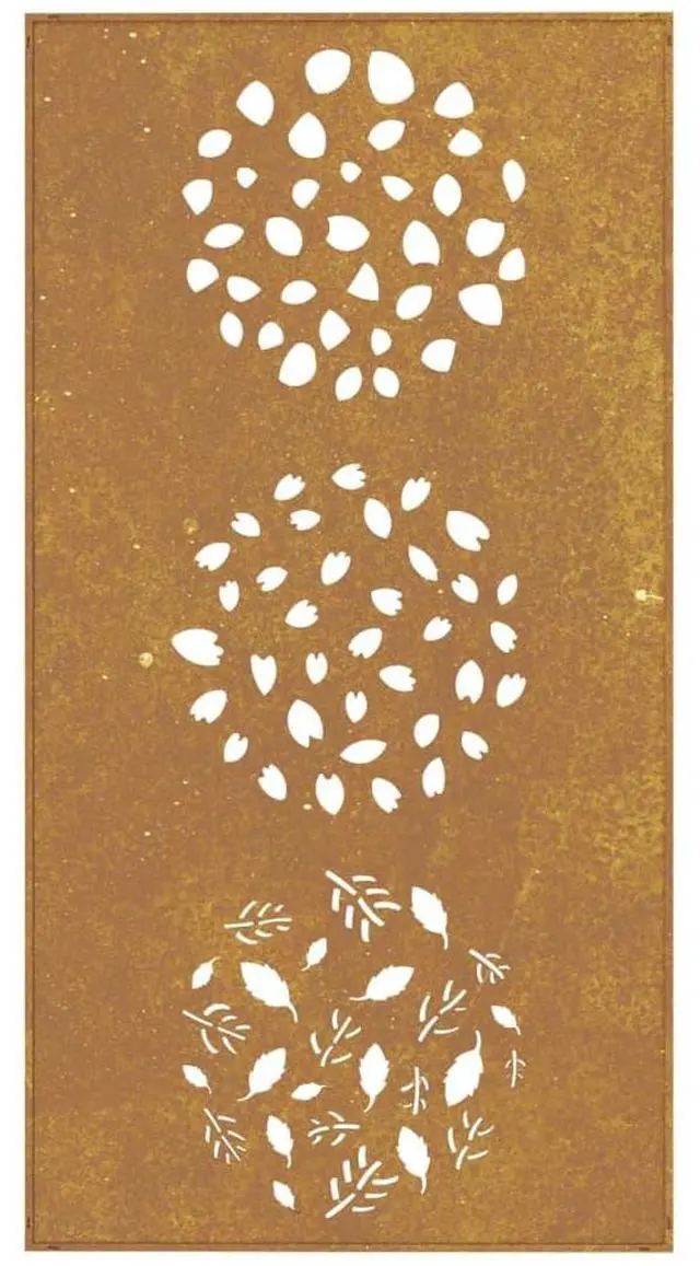 Alt view image 5 of 7 - vidaXL Garden Wall Decoration Regular metal color (will rust) Corten steel