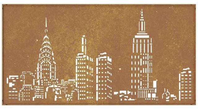 Alt view image 5 of 7 - vidaXL Garden Wall Decoration Starts off silver, rusts over time