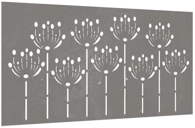 Alt view image 3 of 7 - vidaXL Garden Wall Decoration Rusty Corten Steel 41.3 x 21.7 in