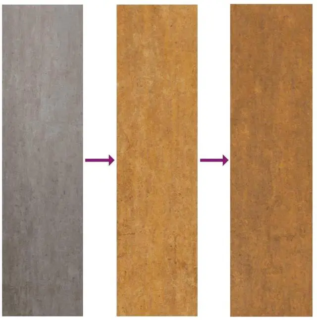 Alt view image 6 of 7 - vidaXL Garden Wall Decoration Rusty Corten Steel 41.3 x 21.7 in