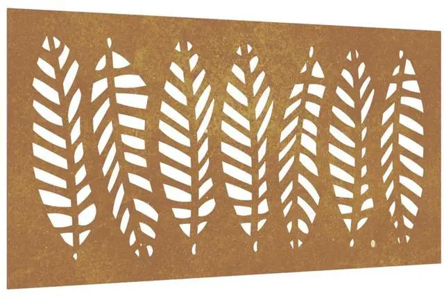 Alt view image 2 of 7 - vidaXL Garden Wall Decoration Rusty brown Corten steel Large Durable