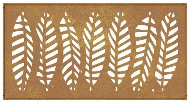 Alt view image 5 of 7 - vidaXL Garden Wall Decoration Rusty brown Corten steel Large Durable