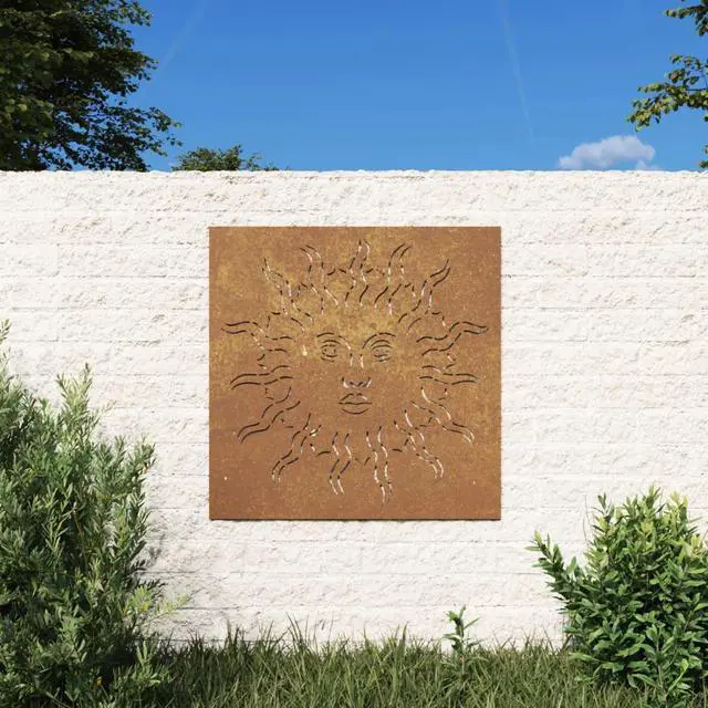 Main image of vidaXL Garden Wall Decoration Starts as normal metal, rusts over time