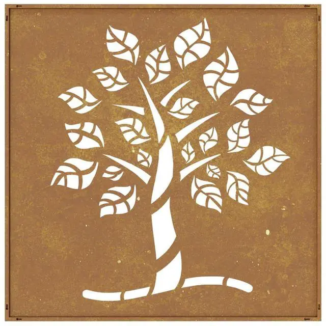 Alt view image 5 of 7 - vidaXL Garden Wall Decoration First brown, then rusty Corten steel Medium