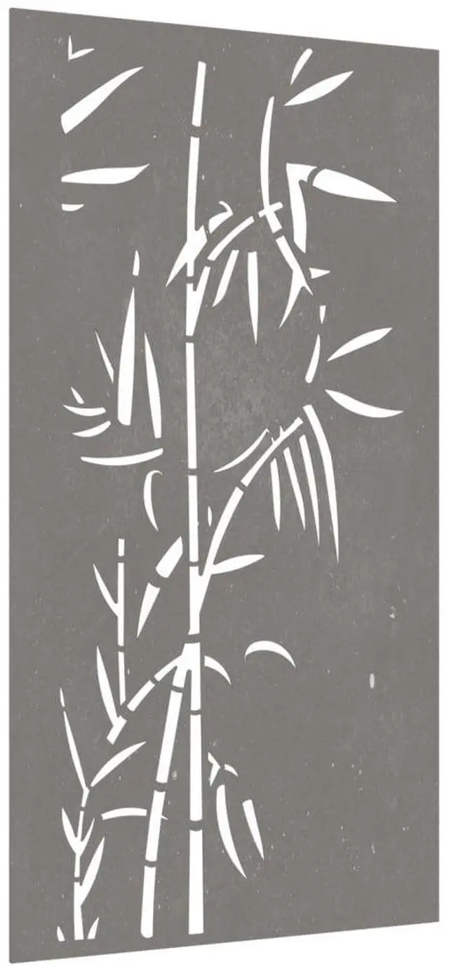 Alt view image 3 of 7 - vidaXL Garden Wall Art Rusty Corten Steel 41.3x21.7 in Decorative Inlays