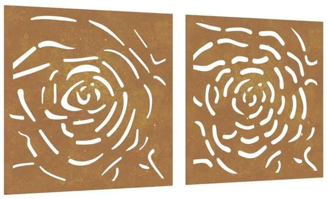 Alt view image 2 of 7 - vidaXL Garden Wall Decoration Standard metal color turns rusty over time