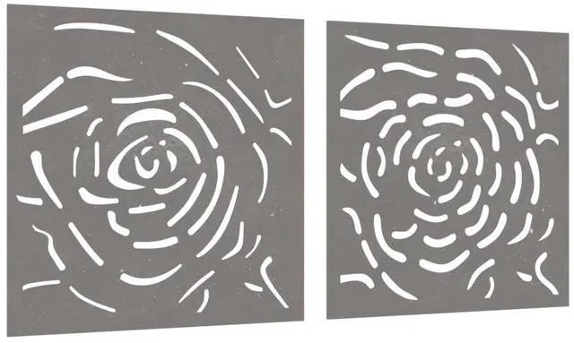 Alt view image 3 of 7 - vidaXL Garden Wall Decoration Standard metal color turns rusty over time