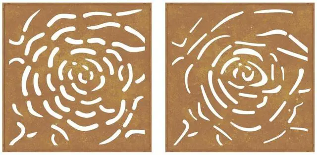 Alt view image 5 of 7 - vidaXL Garden Wall Decoration Standard metal color turns rusty over time