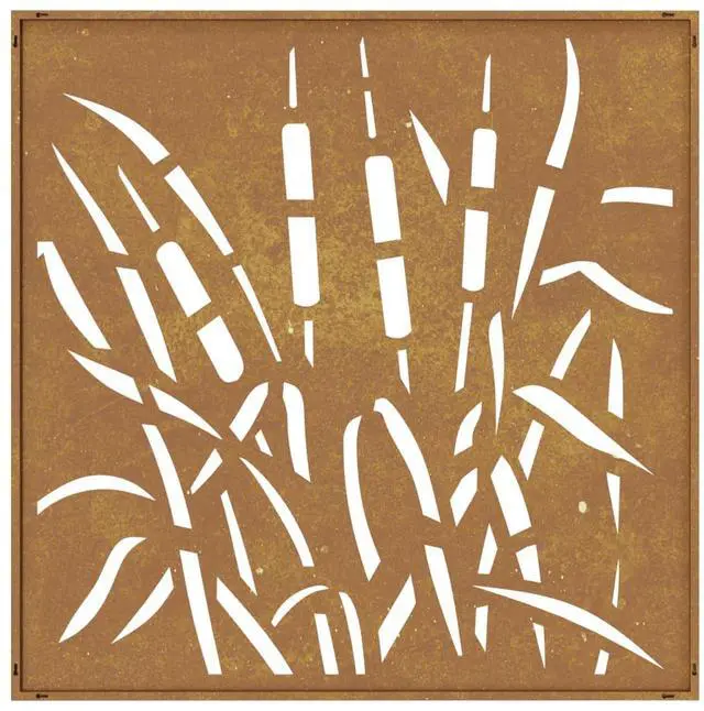 Alt view image 5 of 7 - vidaXL Garden Wall Decoration Rusty Corten steel Medium