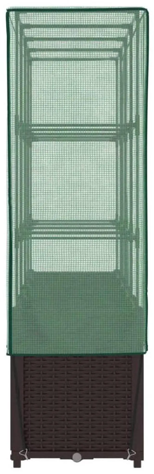 Alt view image 5 of 7 - vidaXL Raised Bed Brown Polypropylene 63.0 in x 15.7 in