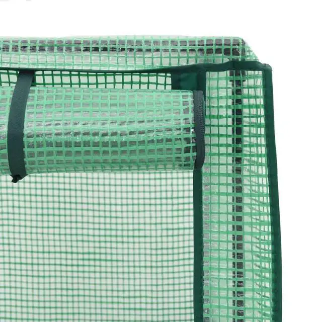 Alt view image 7 of 7 - vidaXL Raised Bed Black, Green Polypropylene, Polyethylene, Iron Large