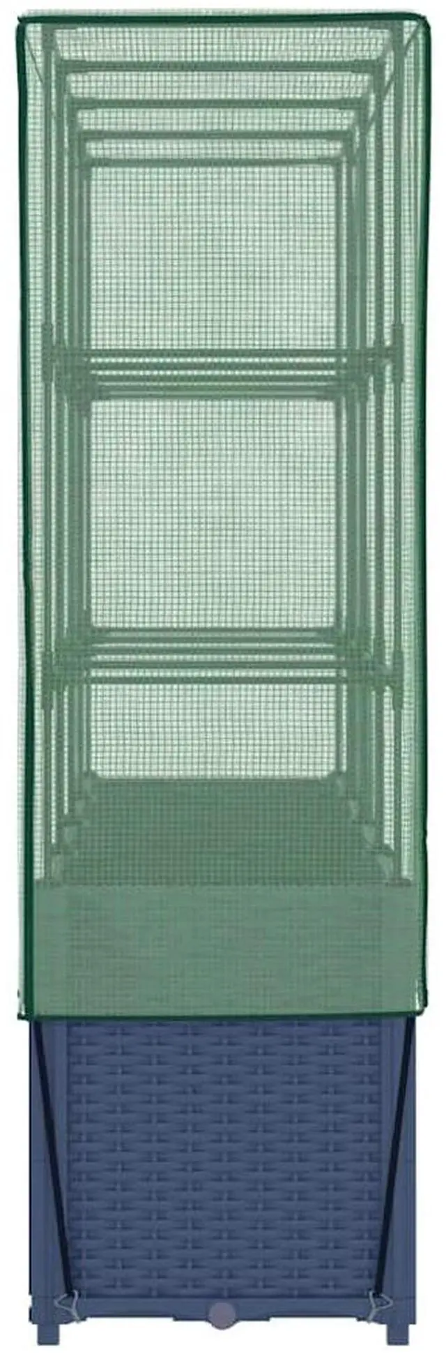 Alt view image 5 of 7 - vidaXL Raised Bed Blue grey Polypropylene Large