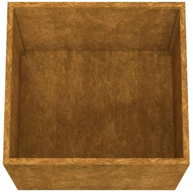 Alt view image 7 of 7 - vidaXL Planter Rusty Corten Steel Medium Durable Planter Rectangular