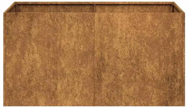 Alt view image 5 of 7 - vidaXL Planter Rusty Weathering Steel Large Decorative Inlays Planter