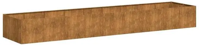 Alt view image 2 of 7 - vidaXL Planter Rusty Weathering steel Large Adjustable Armrests