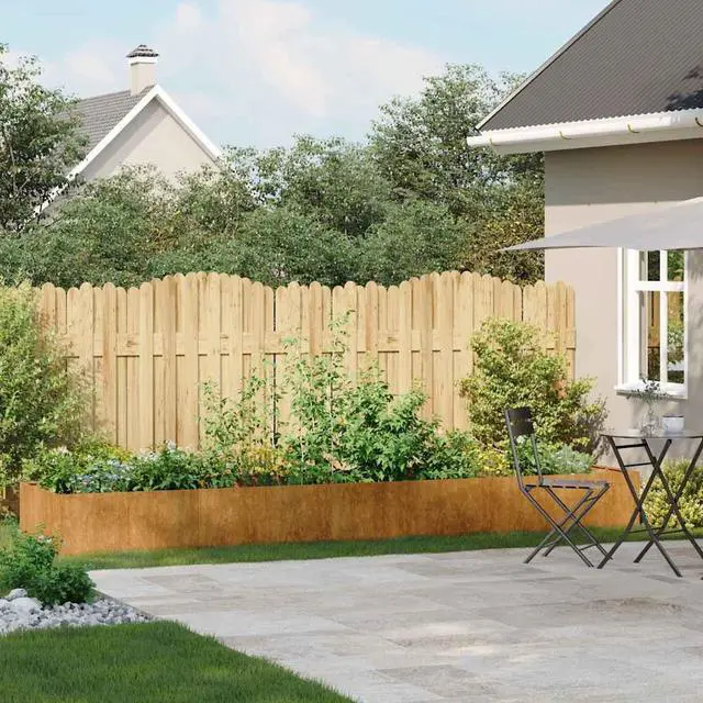 Alt view image 3 of 7 - vidaXL Planter Rusty Weathering steel Large Adjustable Armrests