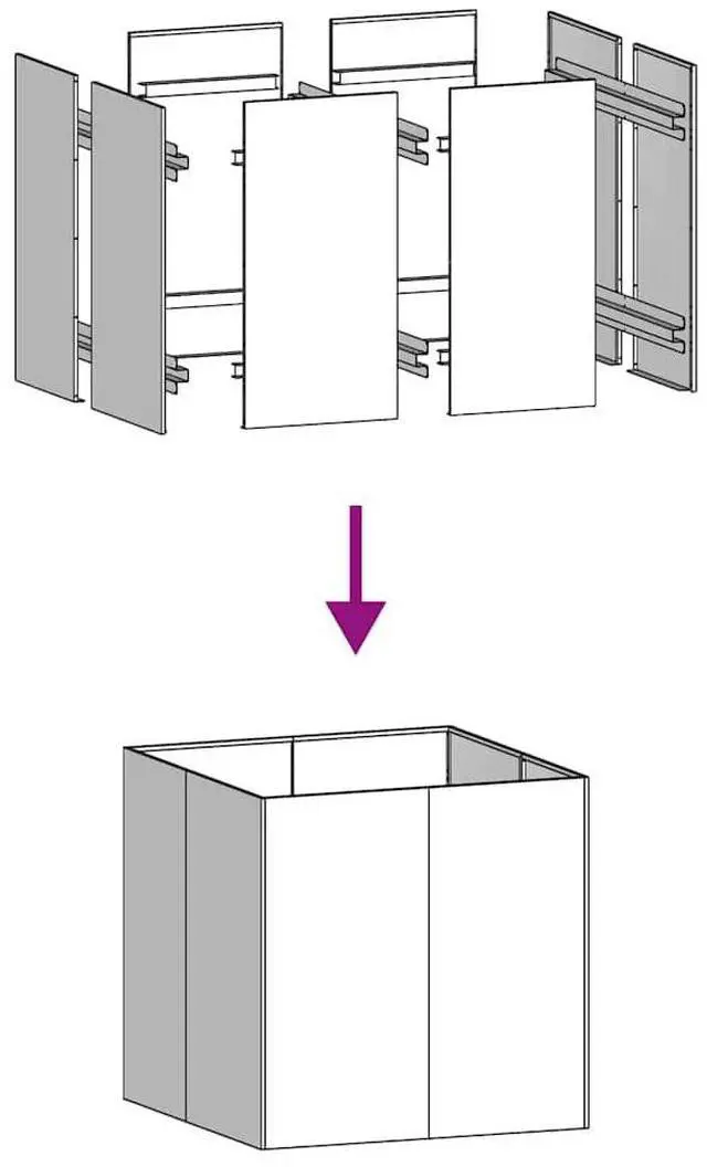 Alt view image 7 of 7 - vidaXL Planter Normal metal colour, will rust over time Weathering steel