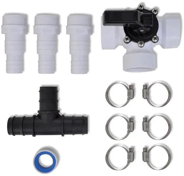 Alt view image 17 of 19 - vidaXL Pool Heater Bypass Solar Heater Bypass Kit for Pool Solar Heating System