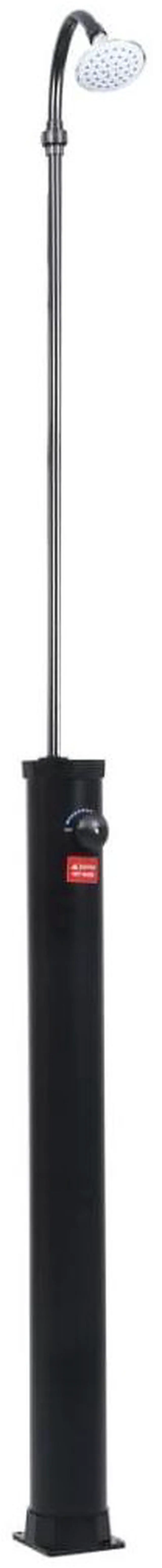 Alt view image 7 of 12 - vidaXL Garden Solar Shower Black 84.6" 2.1 gal