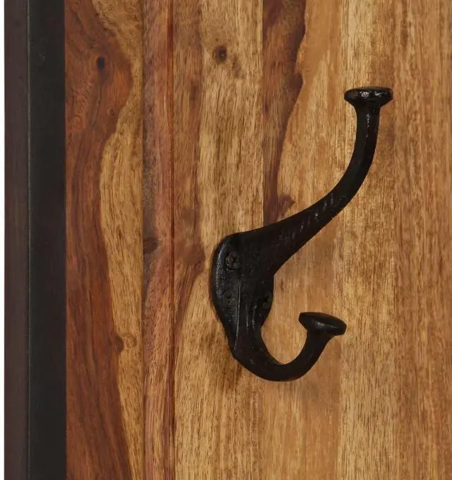 Alt view image 15 of 17 - vidaXL Coat Racks 2 pcs Solid Sheesham Wood