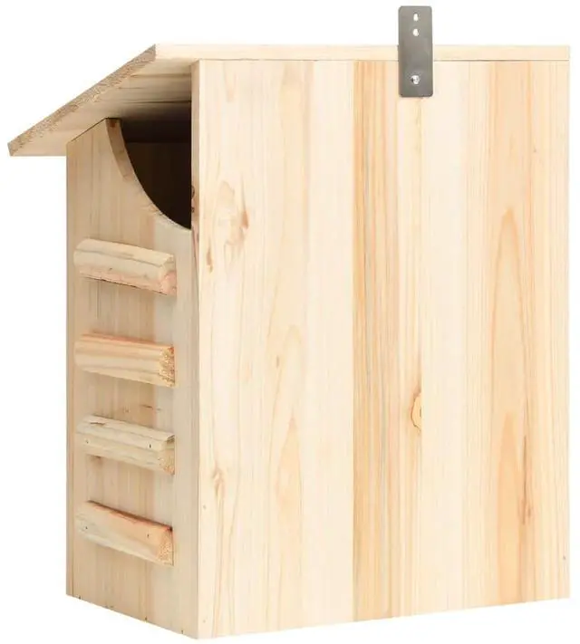 Alt view image 5 of 19 - vidaXL Bat House Solid Firwood 11.8"x7.9"x15"
