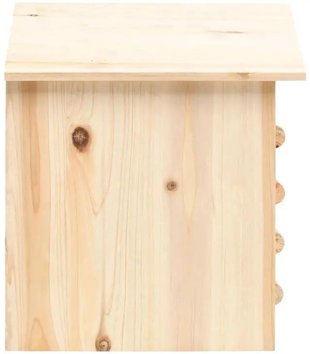 Alt view image 6 of 19 - vidaXL Bat House Solid Firwood 11.8"x7.9"x15"