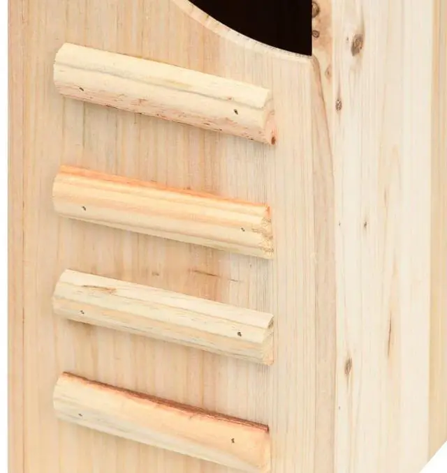 Alt view image 8 of 19 - vidaXL Bat House Solid Firwood 11.8"x7.9"x15"