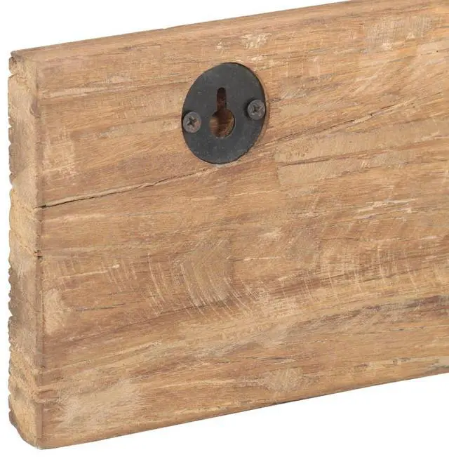 Alt view image 15 of 16 - vidaXL Hall Hanger with 5 Hooks 39.4"x1"x5.9" Solid Reclaimed Wood