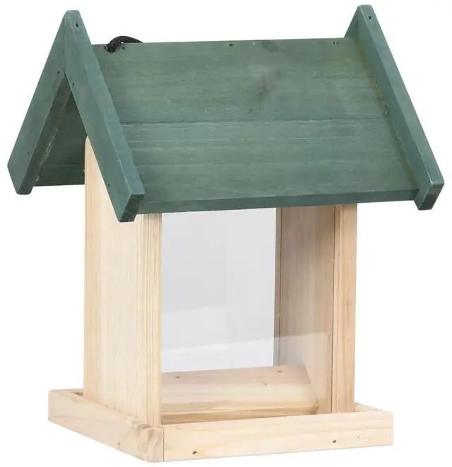 Alt view image 17 of 17 - vidaXL Bird Feeder 4 Pcs Wooden Garden Bird Feeder with Stand Solid Wood Fir