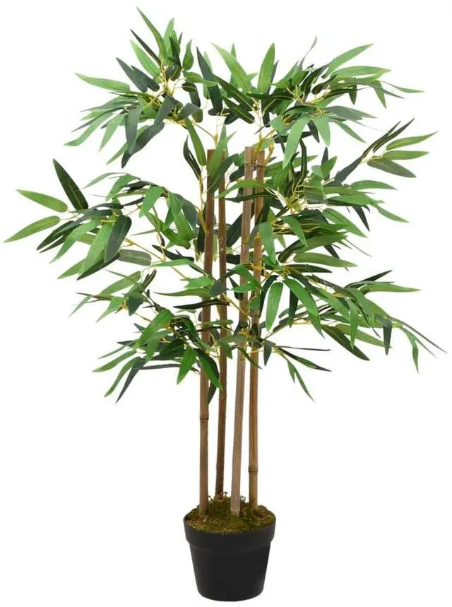 Alt view image 6 of 9 - vidaXL Artificial Plant Artificial Bamboo Artificial Tree Twiggy with Pot 35.4"