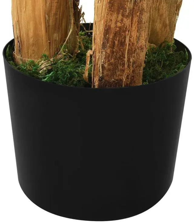Alt view image 11 of 12 - vidaXL Artificial Banana Tree with Pot 118.1" Green
