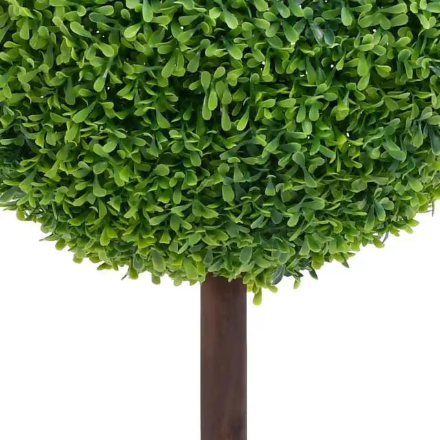 Alt view image 8 of 10 - vidaXL Artificial Boxwood Plant with Pot Ball Shaped Green 28"