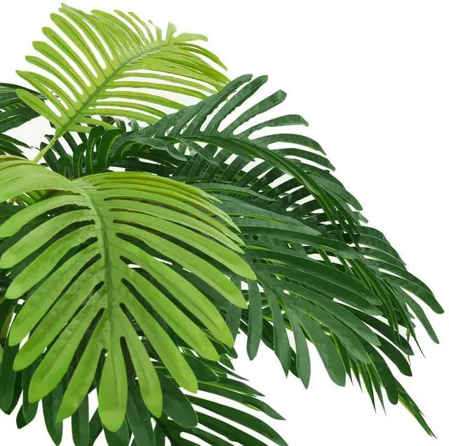 Alt view image 6 of 9 - vidaXL Artificial Cycas Palm with Pot 63" Green