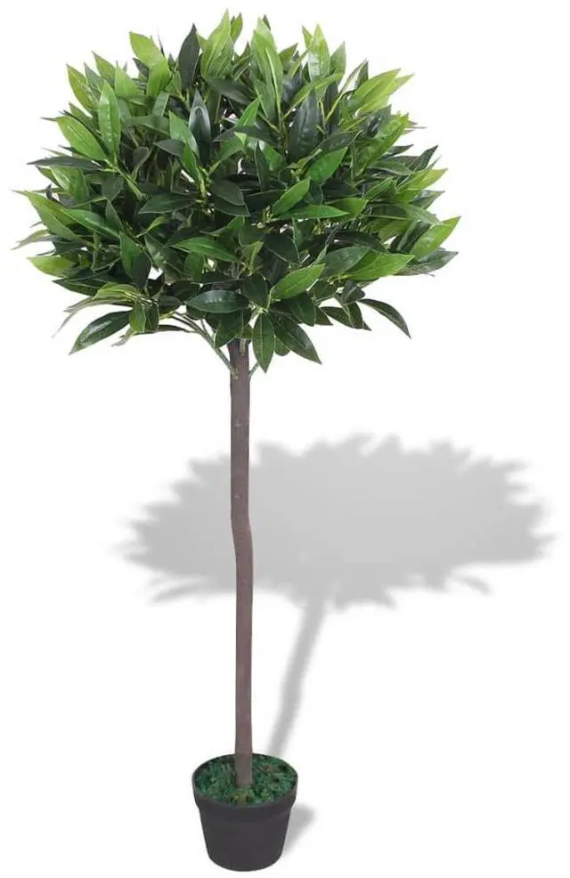 Alt view image 5 of 6 - vidaXL Artificial Tree with Pot Fake Bay Tree Lifelike Bay Tree 49.2" Green