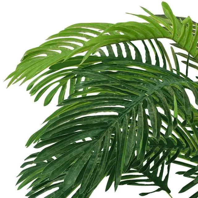 Alt view image 6 of 9 - vidaXL Artificial Cycas Palm with Pot 55.1" Green