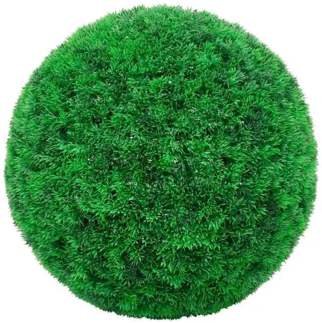 Alt view image 10 of 11 - vidaXL Fake Plant 2 Pcs Artificial Plant Boxwood Topiary Floral Decor 13.8"