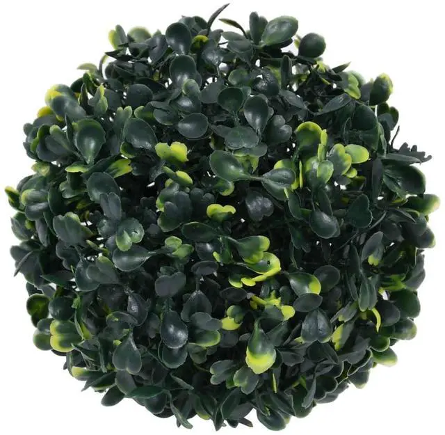 Alt view image 10 of 11 - vidaXL Fake Plant 4 Pcs Artificial Plant Boxwood Topiary Ball Floral Decor 4.7"