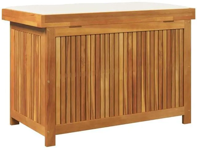 Alt view image 7 of 7 - vidaXL Cushion Box Wood Natural Solid Acacia wood Medium Cushion Box