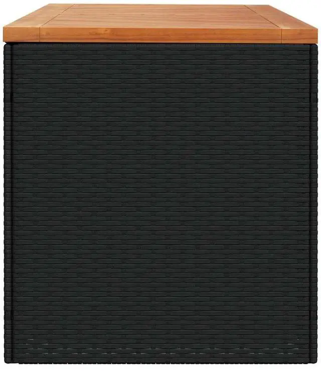 Alt view image 5 of 7 - vidaXL Garden Storage Box Black and Brown