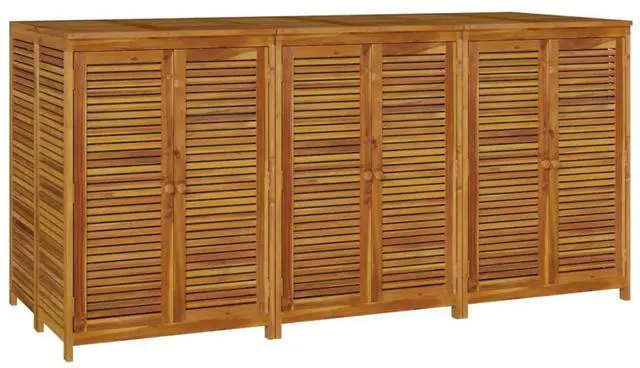 Alt view image 3 of 7 - vidaXL Garden Storage Box Natural Acacia Solid Acacia wood Large